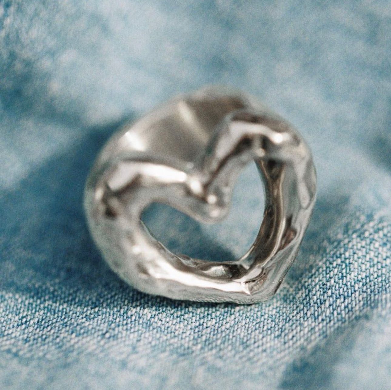 MELTED HEART RING